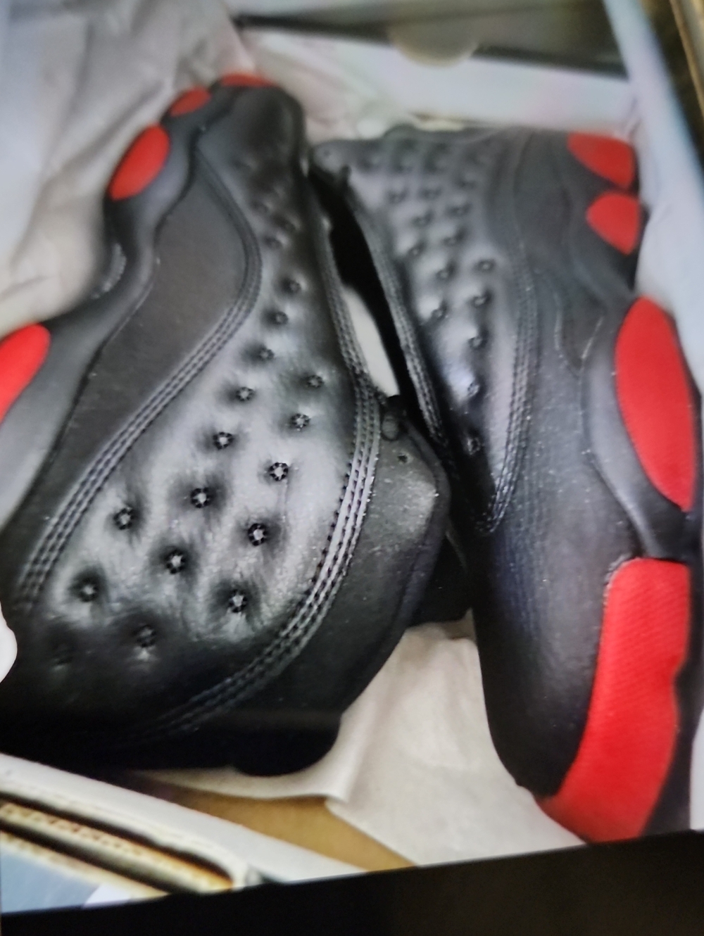 Men's Jordan 13 Bred Black and Red GS 6.5 Retro Basketball Sneakers